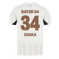 Stroje piłkarskie Bayer Leverkusen Granit Xhaka #34 Koszulka Wyjazdowej 2024-25 Krótki Rękaw